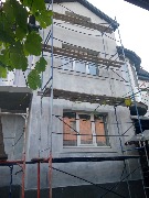 Загрунтовали утепленные стены