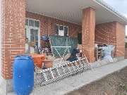 Мы приступили к очередному объекту. Здесь будет произведено утепление и декоративная отделка цоколя