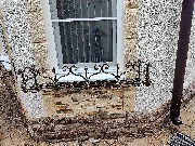 Завершены фасадные работы на объекте. Здесь был выполнен ремонт откосов Завершены фасадные работы на объекте. Здесь был выполнен ремонт откосов