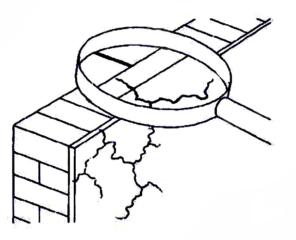 трещина в штукатурке