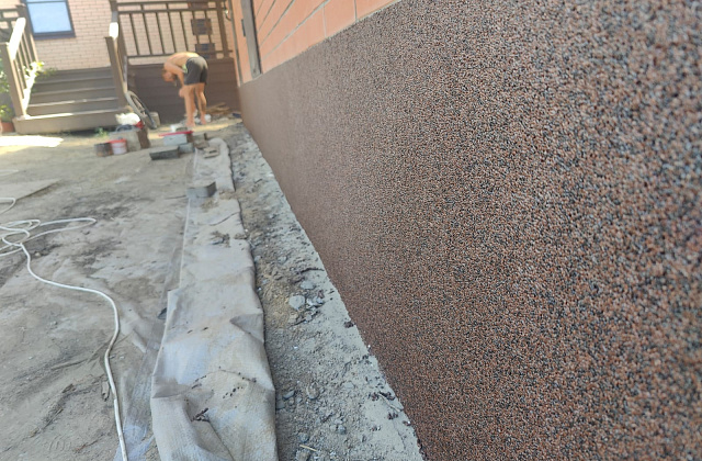 Отделка цоколя мраморной крошкой – Ростов-на-Дону