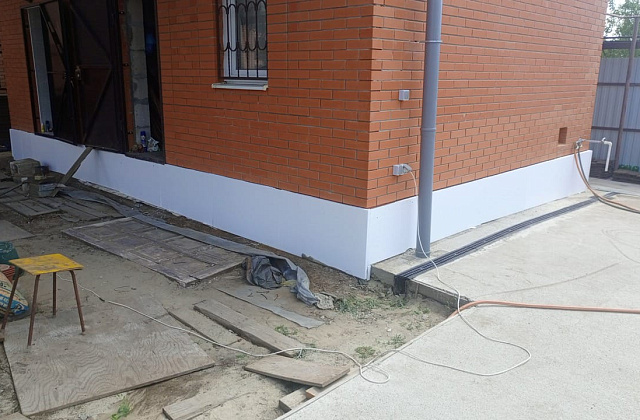 Отделка цоколя мраморной крошкой – Ростов-на-Дону