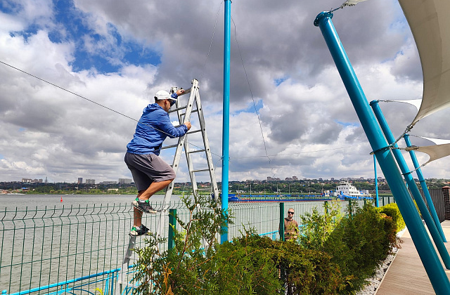 Украшаем береговую линию гирляндами Belt-Light